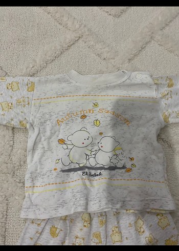 Bebek Erkek Gri Triko Takım Uzun Kollu - Görsel 3