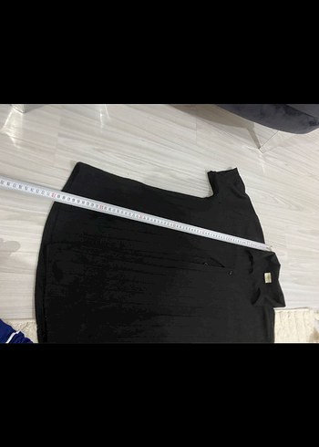 Siyah Kısa Kollu Keten  Gömlek - Görsel 3