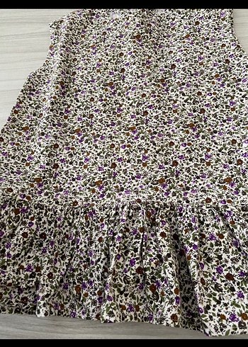 Kız Çocuk Çok Renkli Volanlı Elbise - Görsel 2