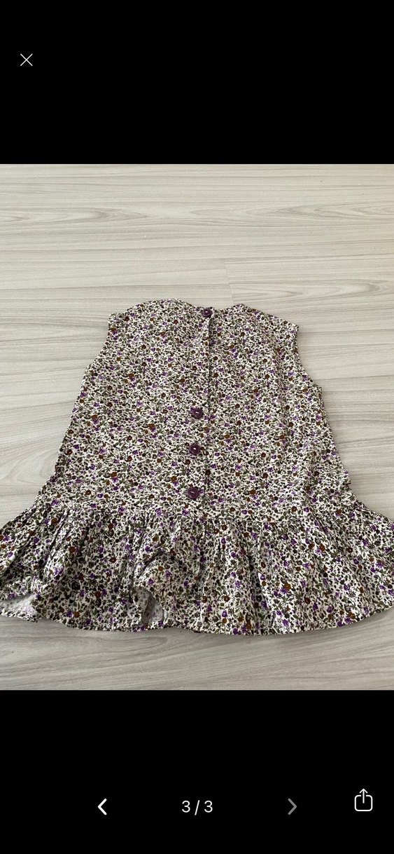 Kız Çocuk Çok Renkli Volanlı Elbise - Görsel 3