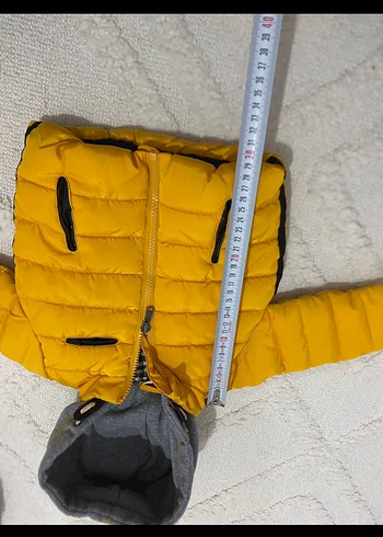 Sarı Fermuarlı Erkek Çocuk Mont - Görsel 4