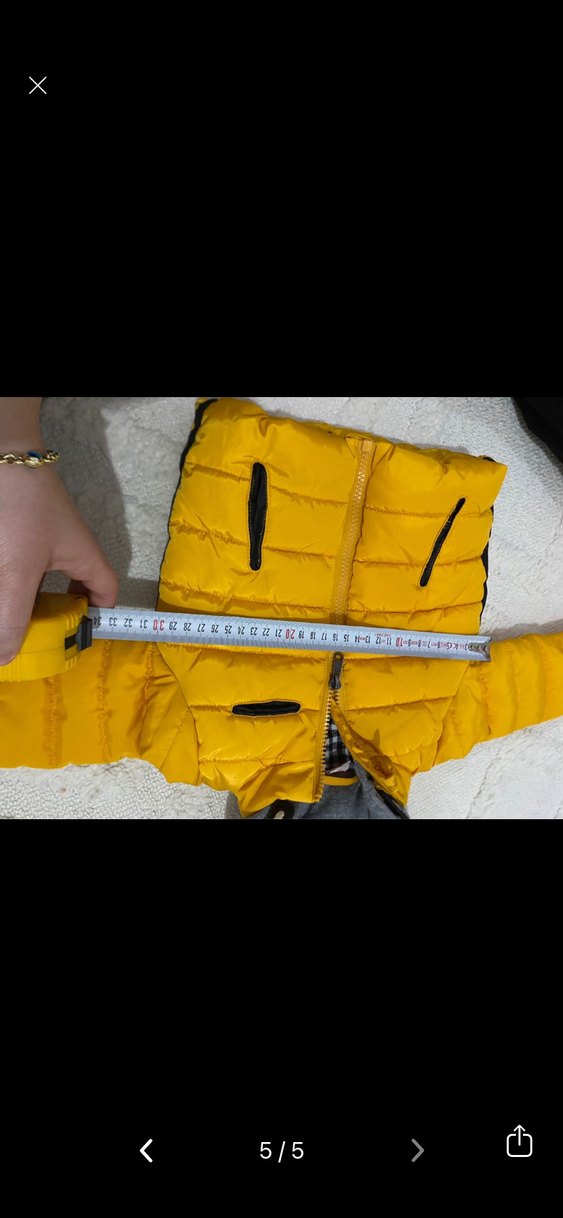 Sarı Fermuarlı Erkek Çocuk Mont - Görsel 5