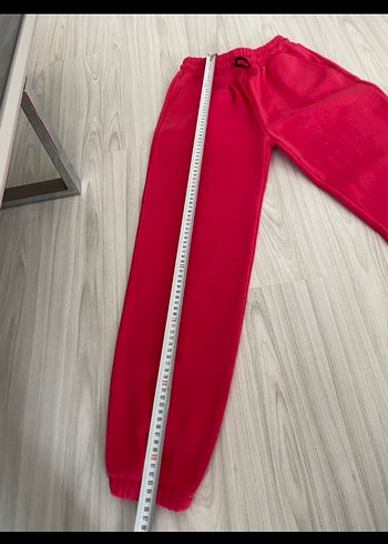 Kırmızı Kadın Rahat Kesim Eşofman Altı - Görsel 3