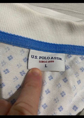 Beyaz Desenli Erkek Polo Tişört - Görsel 3