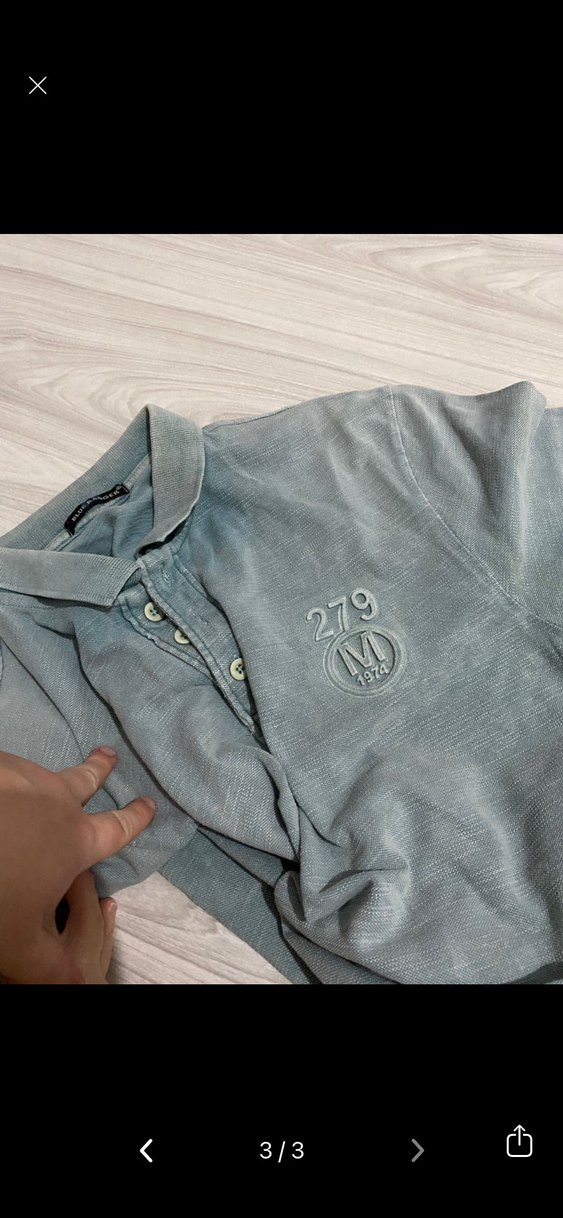 Gri Keten Erkek Polo Tişört - Görsel 3