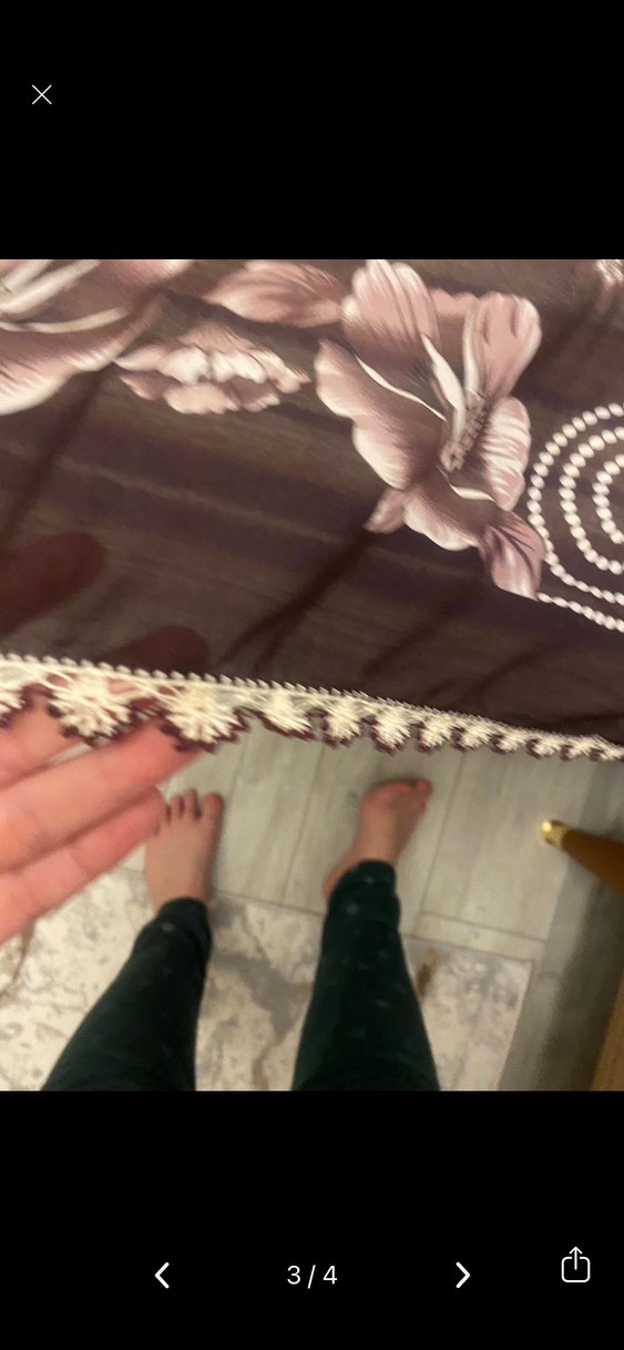 Dantel Detaylı Kahverengi Bohem Kadın Fular - Görsel 3