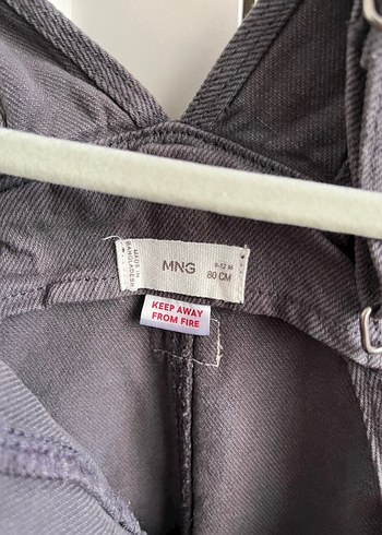 Gri Denim Salopet - Görsel 3