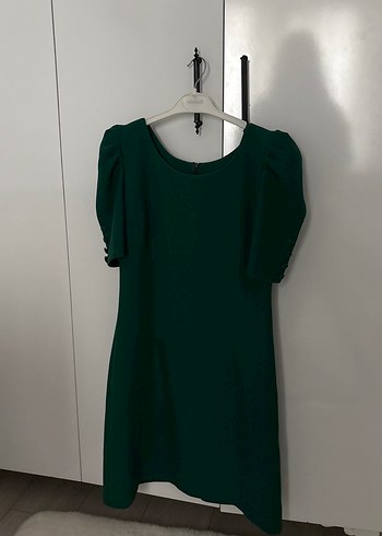 Yeşil Midi Kadın Elbise - Görsel 2