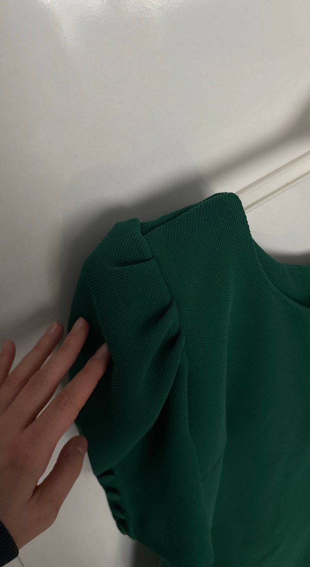 Yeşil Midi Kadın Elbise - Görsel 4