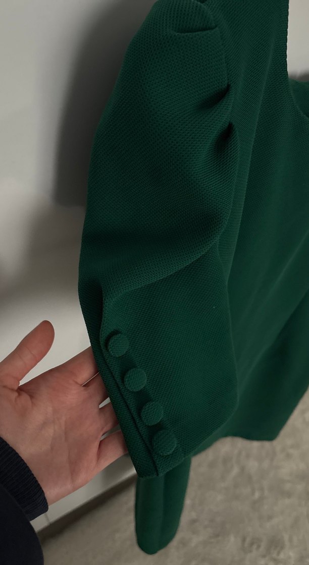 Yeşil Midi Kadın Elbise - Görsel 3