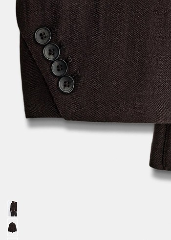 Kahverengi Kemerli Kadın Blazer Ceket - Görsel 5