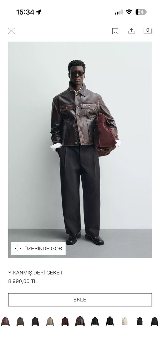 Zara beden sorunuz s m L xl - Görsel 4