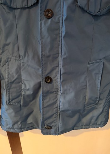 Kapüşonlu Petrol Mavisi Sokak Stili Ceket Mont Kaban Erkek Kadın - Görsel 7