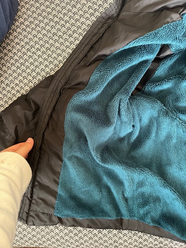 Erkek Kapüşonlu Siyah Kış Montu - Görsel 4