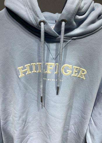 m Beden Tommy Hilfiger mavi Kapüşonlu Sweatshirt