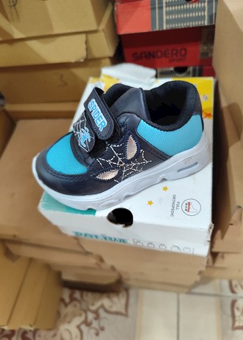 kız erkek Bebek ışıklı Cırtlı Spor Ayakkabı - Görsel 2