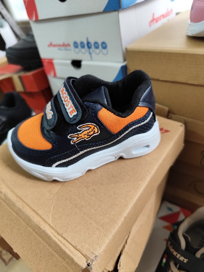 kız erkek Bebek ışıklı Cırtlı Spor Ayakkabı - Görsel 3