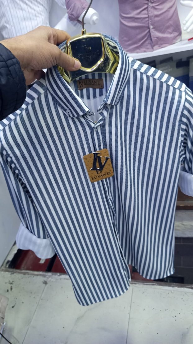 Pamuklu Erkek Çizgili Gömlek, Regular Fit - Görsel 4