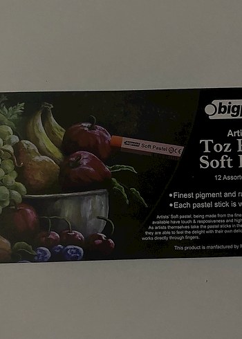 Bigpoint Toz Pastel 12 Renkli Yumuşak Pastel - Görsel 2