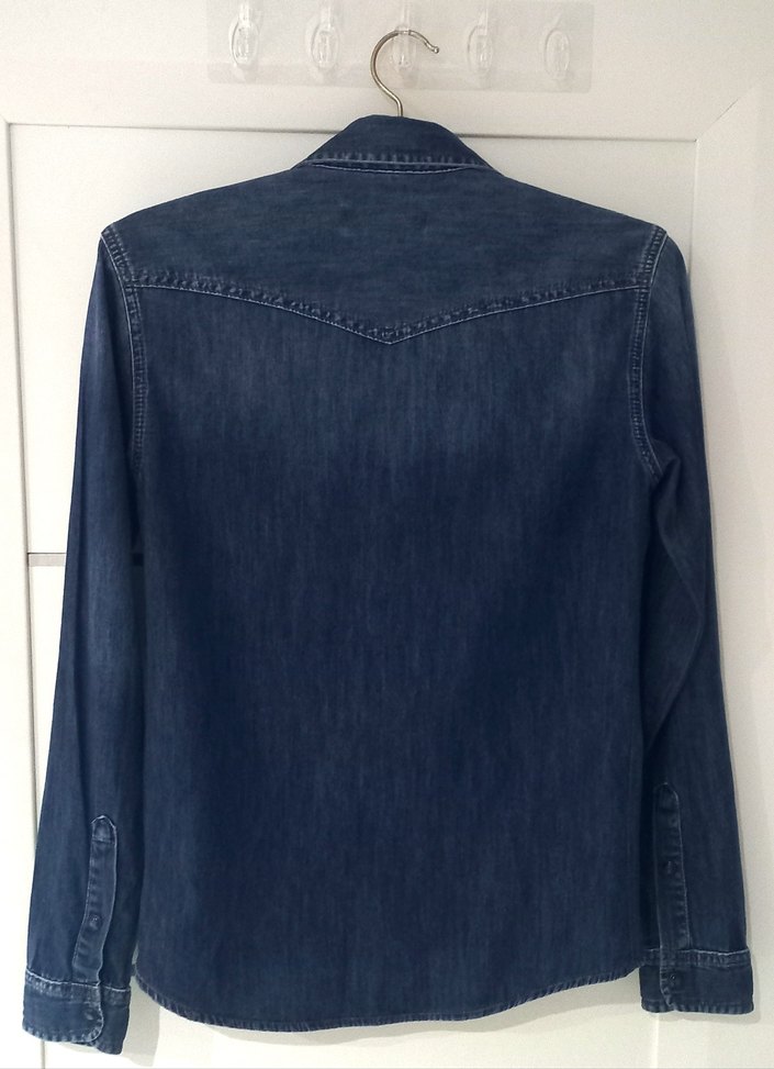 MAVİ JEANS ERKEK UZUN KOLLU DENİM KOT GÖMLEK - Görsel 3