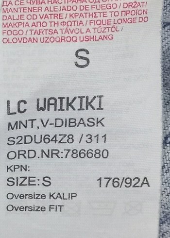 LCW OVERSIZE FIT UNISEX KOT CEKET - Görsel 4