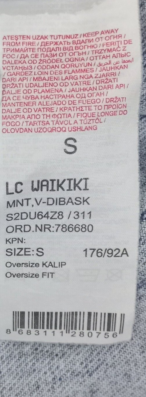 LCW OVERSIZE FIT UNISEX KOT CEKET - Görsel 4