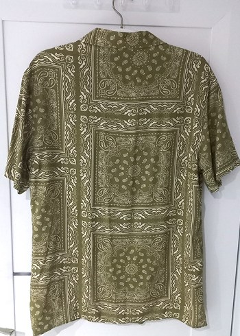 DEFACTO YAZLIK DEVRİK YAKA BOHEM DESENLİ ERKEK KISA KOLLU GÖMLEK - Görsel 3