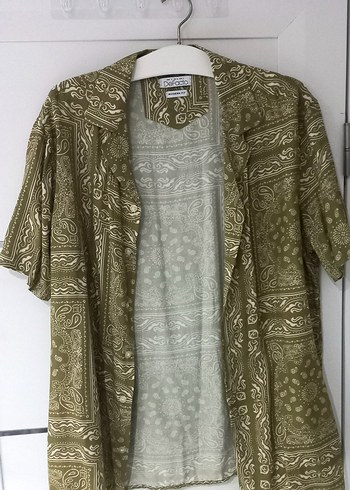 DEFACTO YAZLIK DEVRİK YAKA BOHEM DESENLİ ERKEK KISA KOLLU GÖMLEK - Görsel 2