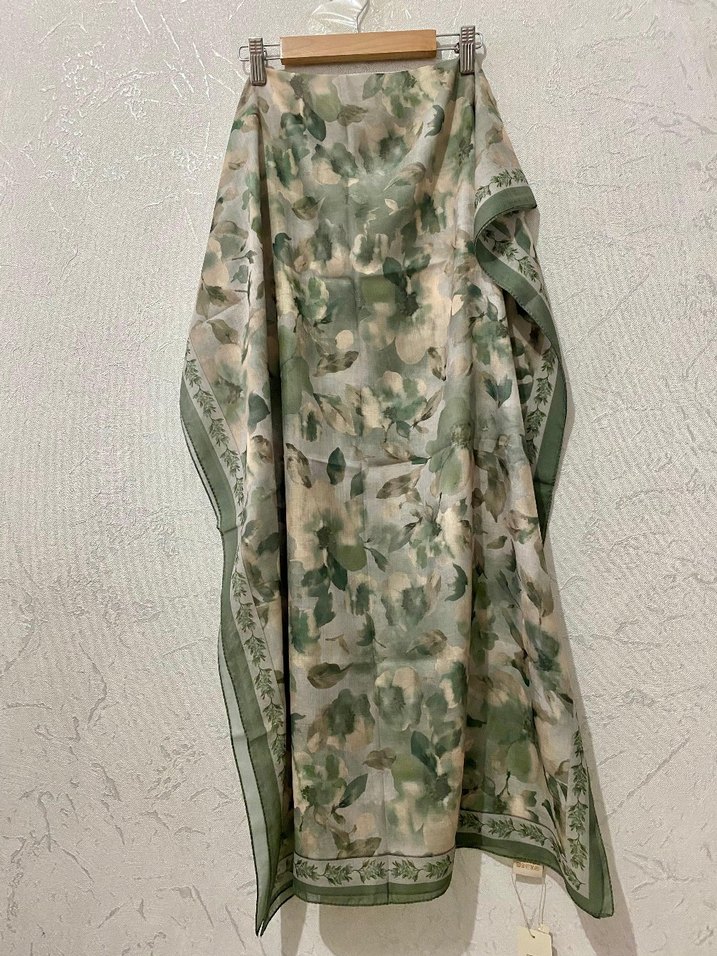 CS Camellia Scarf Soft Pamuk Tokyo Rami Şal - Görsel 2