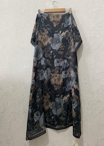 CS Camellia Scarf Soft Pamuk Kraş Pretty Şal - Görsel 3