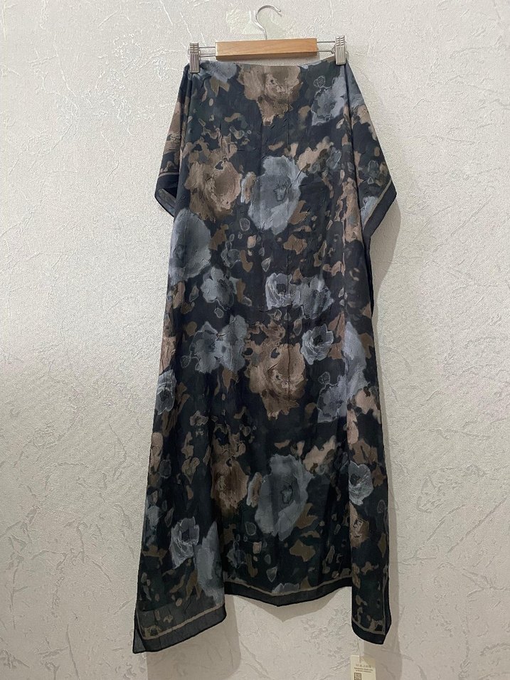 CS Camellia Scarf Soft Pamuk Kraş Pretty Şal - Görsel 3