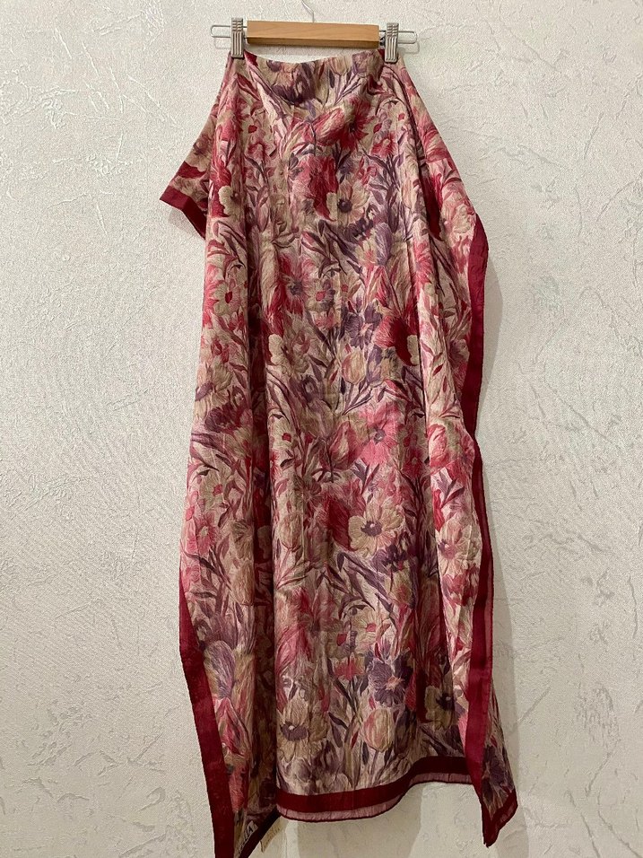 CS Camellia Scarf Soft Pamuk Paraside Şal - Görsel 5