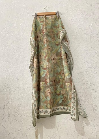 CS Camellia Scarf Soft Pamuk Rami Petra Şal - Görsel 5