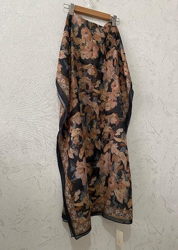 CS Camellia Scarf Soft Pamuk Rami Petra Şal - Görsel 4