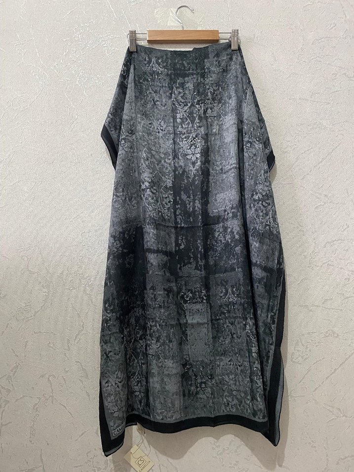 CS Camellia Scarf Soft Pamuk Kraş Mahzel Şal - Görsel 5