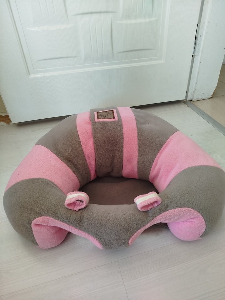 Pembe Gri Desenli destekli çocuk oturma koltuğu - Görsel 3