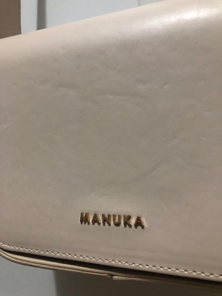 Manuka-Bej Deri Kadın Çanta - Görsel 2