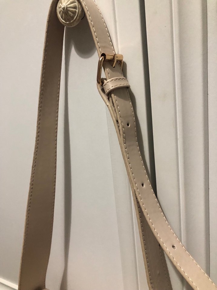 Manuka-Bej Deri Kadın Çanta - Görsel 4