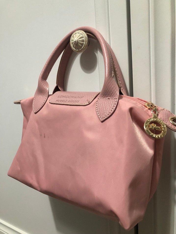 Longchamp-Pastel Pembe Kadın Çanta - Görsel 2