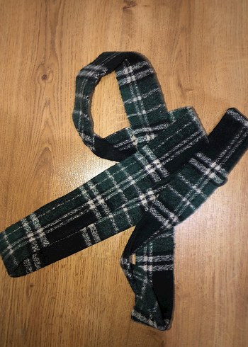 Be Blue Düğmeli Yeşil Ekose Uzun Kadın Kaban - Görsel 5