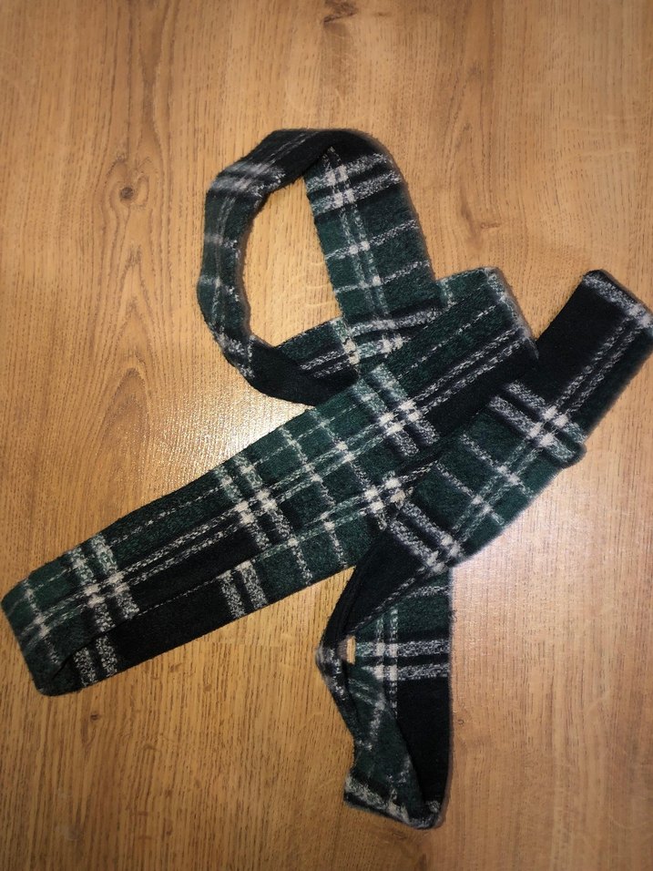 Be Blue Düğmeli Yeşil Ekose Uzun Kadın Kaban - Görsel 5