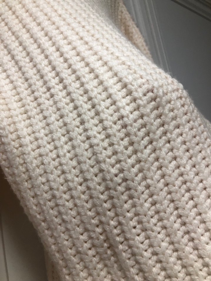 Beyaz Boğazlı Triko Kadın Kazak - Görsel 3