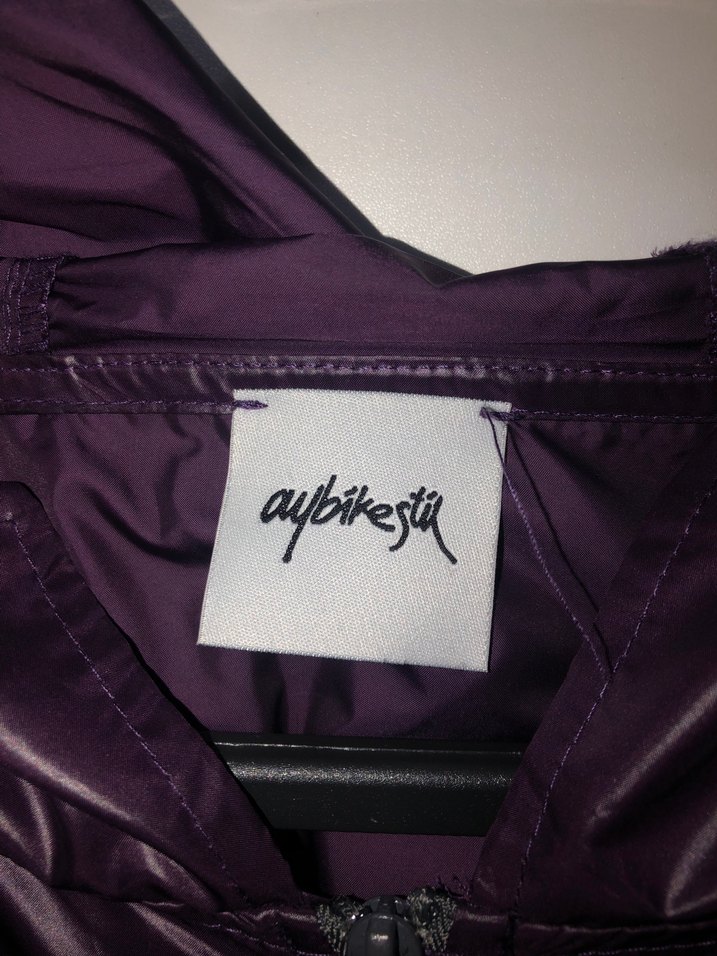 AybikeStil-Mor Uzun Drapeli Kadın Yağmurluk - Görsel 4