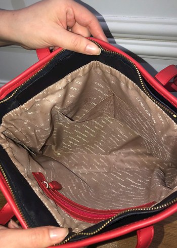 Polo Klasik Şıklıkta Kırmızı Tokalı Deri Çanta - Görsel 3