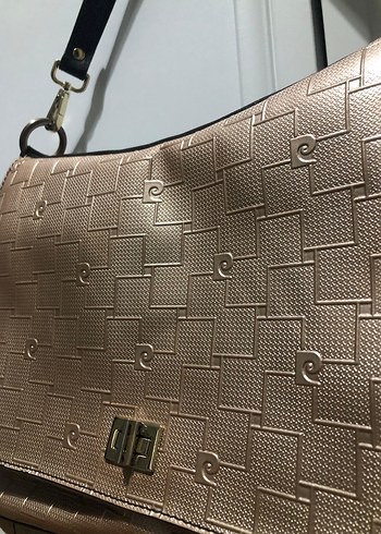 Bej Parlak Deri Kadın Çantası - Görsel 2