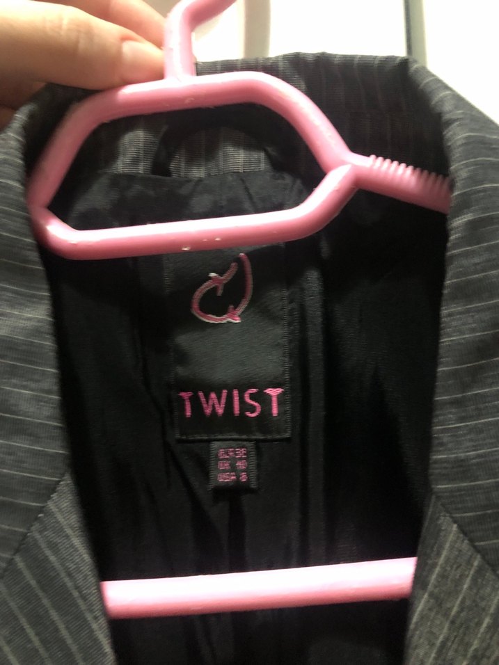 Düğmeli Gri Kadın Blazer Ceket - Görsel 3