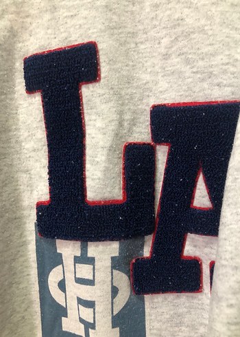 Gri Baskılı Kadın Sweatshirt - Görsel 3