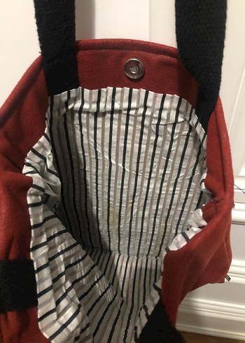 Bordo Süet Kadın Çanta - Görsel 3