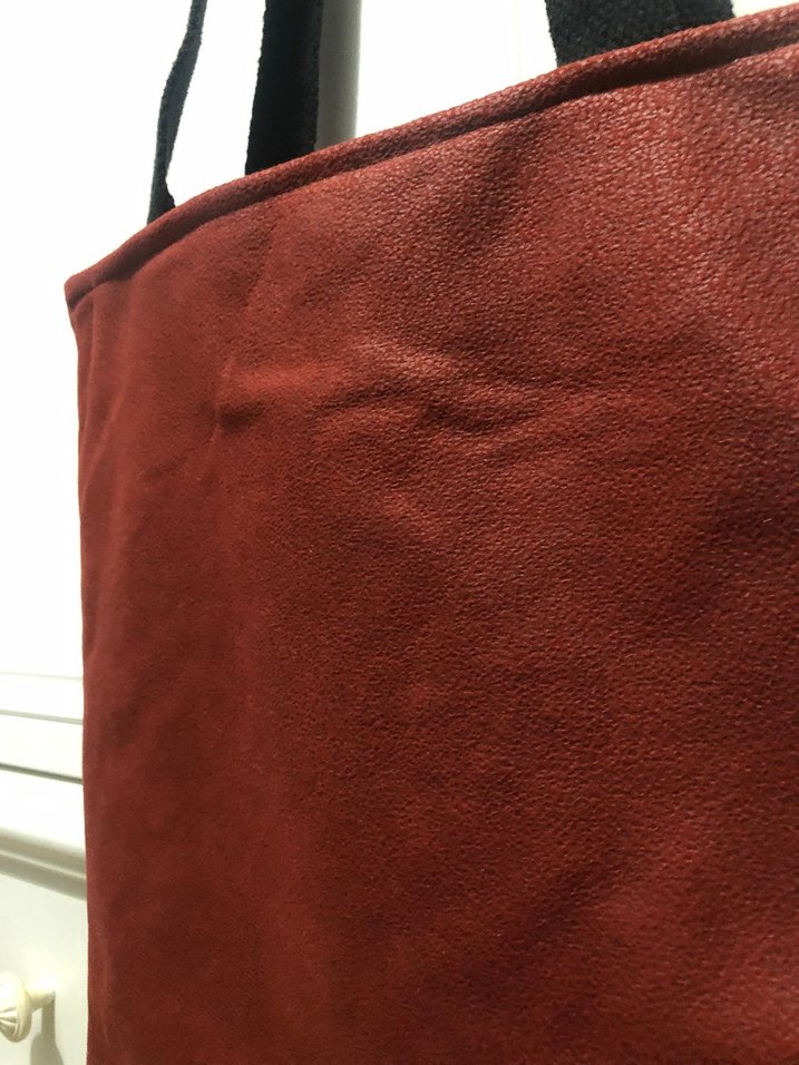 Bordo Süet Kadın Çanta - Görsel 2