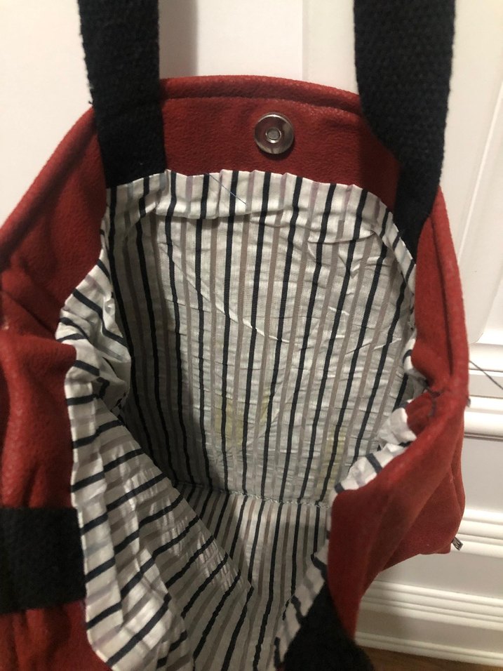 Bordo Süet Kadın Çanta - Görsel 3